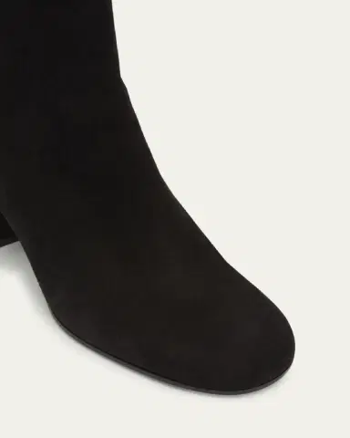 Gianvito Rossi Joelle Suede Block-Heel Booties | Thumbnail 3 Gianvito Rossi Joelle Suede Block-Heel Booties | Thumbnail 3