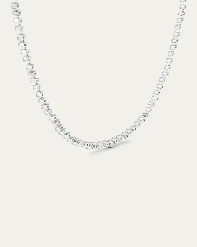 HauteCarat 18K Mixed Shape Lab Grown Diamond Necklace | Thumbnail 2 HauteCarat 18K Mixed Shape Lab Grown Diamond Necklace | Thumbnail 2