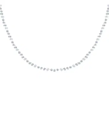 HauteCarat 18K Mixed Shape Lab Grown Diamond Necklace | Thumbnail 1 HauteCarat 18K Mixed Shape Lab Grown Diamond Necklace | Thumbnail 1
