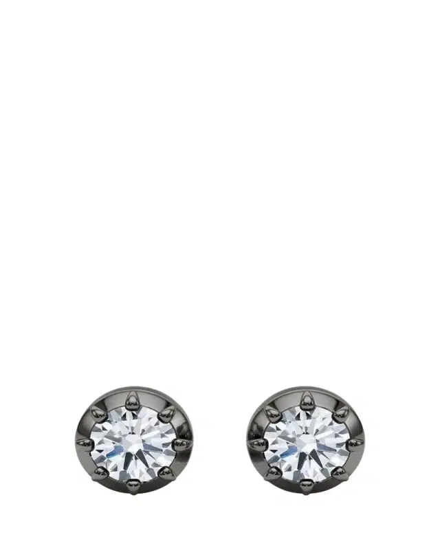 18K Georgian Cut Lab Grown Diamond Stud Earrings, 2.0tcw