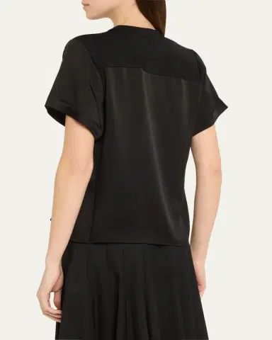 Simkhai Addy Short-Sleeve Knit T-Shirt | Thumbnail 3