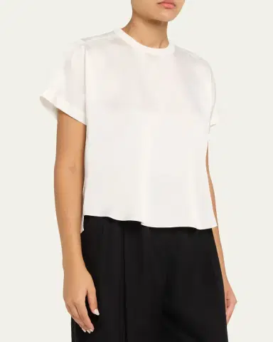 Simkhai Addy Short-Sleeve Knit T-Shirt | Thumbnail 8