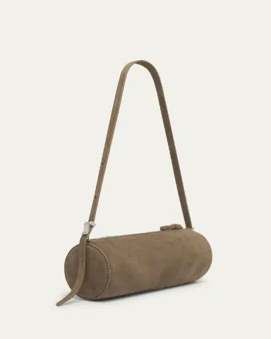 Proenza Schouler Silo Zip Suede & Leather Shoulder Bag | Thumbnail 3 Proenza Schouler Silo Zip Suede & Leather Shoulder Bag | Thumbnail 3