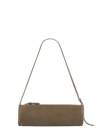 Proenza Schouler Silo Zip Suede & Leather Shoulder Bag | Thumbnail 1 Proenza Schouler Silo Zip Suede & Leather Shoulder Bag | Thumbnail 1