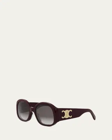 Celine Max Triomphe Round Acetate Sunglasses | Thumbnail 2