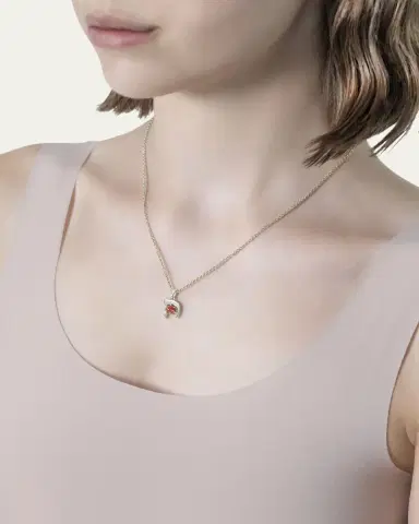 Procaccia Jewelry 18K Gold Hebrew KHET Initial Necklace | Thumbnail 2 Procaccia Jewelry 18K Gold Hebrew KHET Initial Necklace | Thumbnail 2