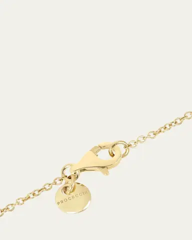 Procaccia Jewelry 18K Gold Hebrew QUF Initial Necklace | Thumbnail 7 Procaccia Jewelry 18K Gold Hebrew QUF Initial Necklace | Thumbnail 7