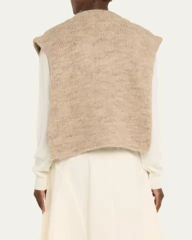 Maison Margiela Open Side Alpaca-Blend Sweater Vest | Thumbnail 3 Maison Margiela Open Side Alpaca-Blend Sweater Vest | Thumbnail 3