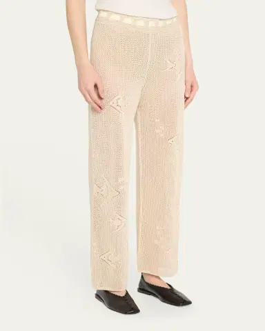 Bode Angel Fish Knit Lace Joggers | Thumbnail 4 Bode Angel Fish Knit Lace Joggers | Thumbnail 4