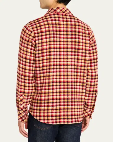 God's True Cashmere Men's Sunstone Tartan Sport Shirt | Thumbnail 3