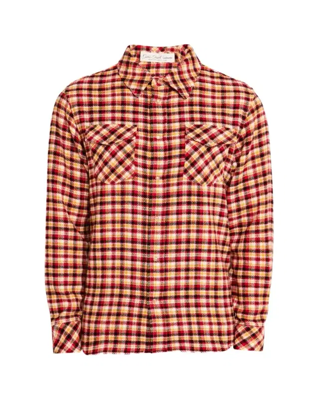 God's True Cashmere Men's Sunstone Tartan Sport Shirt