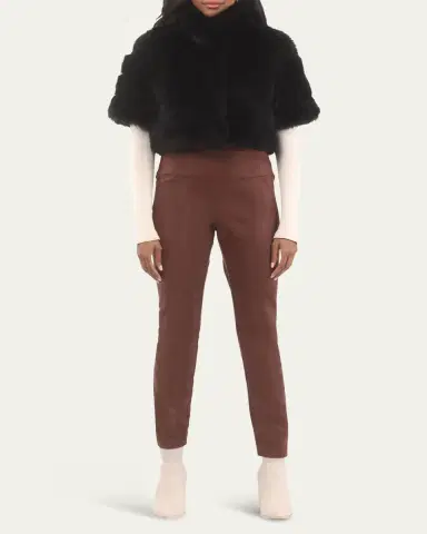 Gorski Reversible Merinillo Shearling Lamb Bolero | Thumbnail 2