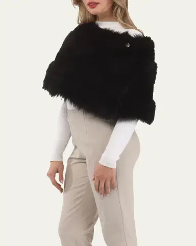 Gorski Reversible Merinillo Shearling Lamb Cape | Thumbnail 4
