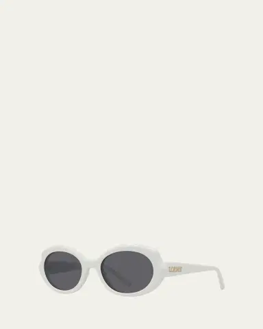 Loewe Round Slim Acetate Sunglasses | Thumbnail 4