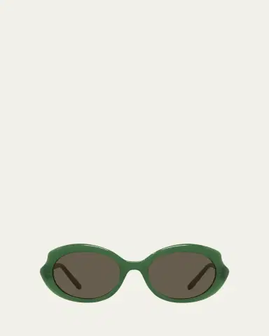 Loewe Round Slim Acetate Sunglasses | Thumbnail 6