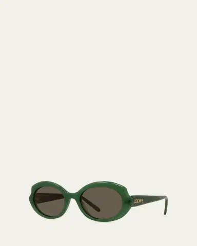 Loewe Round Slim Acetate Sunglasses | Thumbnail 7