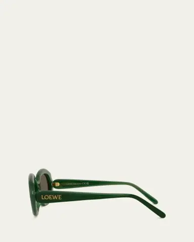 Loewe Round Slim Acetate Sunglasses | Thumbnail 8