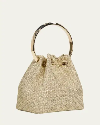 Jimmy Choo Bon Bon Metallic Bucket Bag | Thumbnail 3
