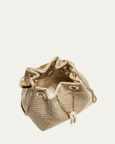 Jimmy Choo Bon Bon Metallic Bucket Bag | Thumbnail 4