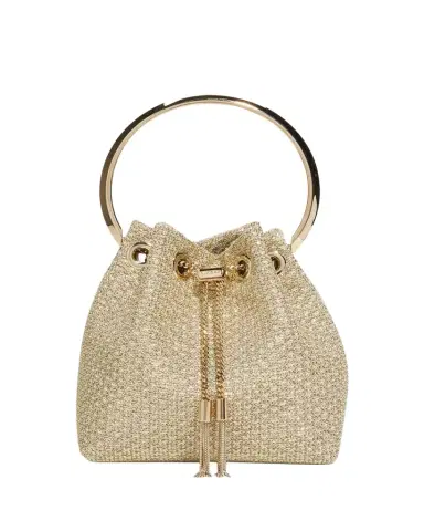 Jimmy Choo Bon Bon Metallic Bucket Bag | Thumbnail 1