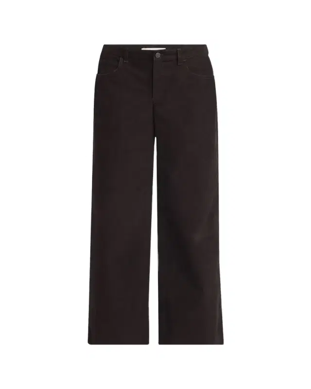 Eglitta Corduroy Straight-Leg Pants