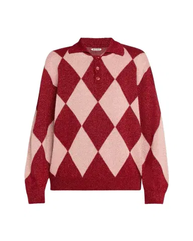 Bode Jockey Argyle Polo Sweater | Thumbnail 1