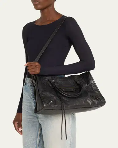 Balenciaga Le City Medium Leather Top-Handle Bag | Thumbnail 2