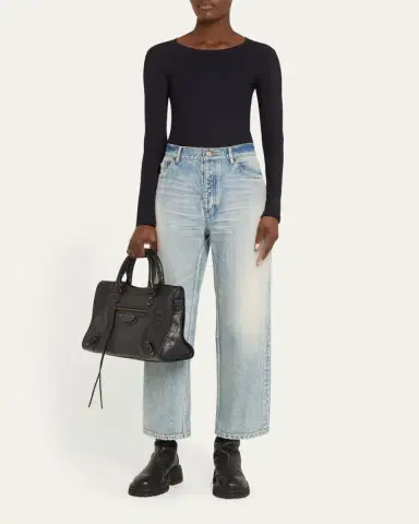 Balenciaga Le City Medium Leather Top-Handle Bag | Thumbnail 5