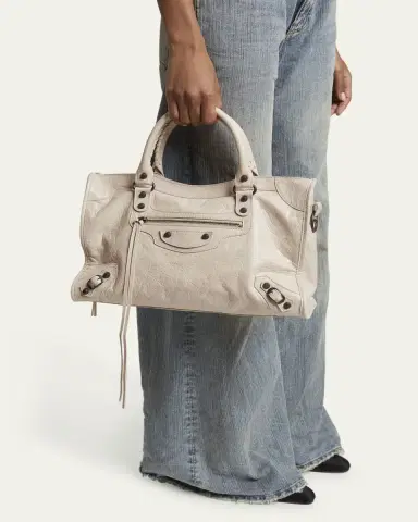 Balenciaga Le City Medium Leather Top-Handle Bag | Thumbnail 6