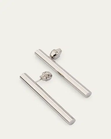Alexander McQueen Logo Cross Bar Earrings | Thumbnail 2