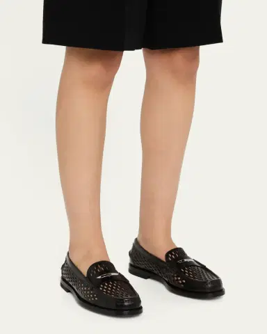 Tod's Perforated Leather Driver Penny Loafers | Thumbnail 2 Tod's Perforated Leather Driver Penny Loafers | Thumbnail 2