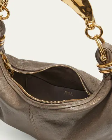 Chloé Bracelet Banana Shoulder Bag in Buffalo Leather | Thumbnail 3 Chloé Bracelet Banana Shoulder Bag in Buffalo Leather | Thumbnail 3