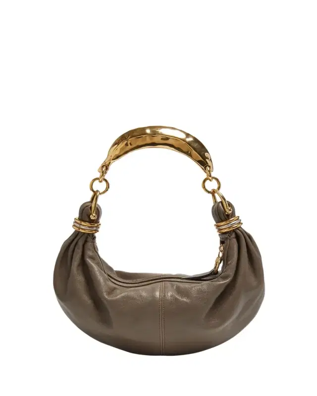 Bracelet Banana Shoulder Bag in Buffalo Leather