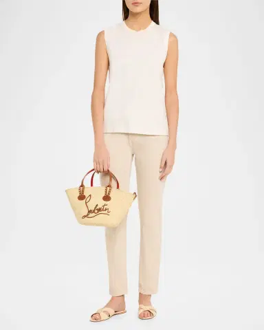 Christian Louboutin Cabata Mini Basket Tote Bag in Raffia | Thumbnail 14 Christian Louboutin Cabata Mini Basket Tote Bag in Raffia | Thumbnail 14