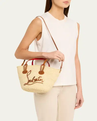Christian Louboutin Cabata Mini Basket Tote Bag in Raffia | Thumbnail 7 Christian Louboutin Cabata Mini Basket Tote Bag in Raffia | Thumbnail 7