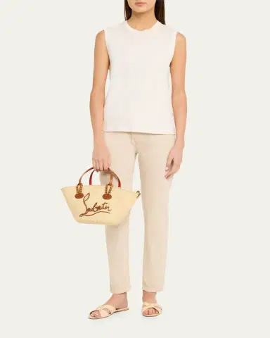 Christian Louboutin Cabata Mini Basket Tote Bag in Raffia | Thumbnail 10 Christian Louboutin Cabata Mini Basket Tote Bag in Raffia | Thumbnail 10