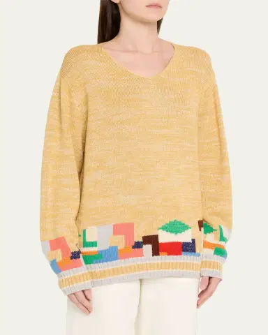 Bode Swatch Abstract Knit Sweater | Thumbnail 4 Bode Swatch Abstract Knit Sweater | Thumbnail 4