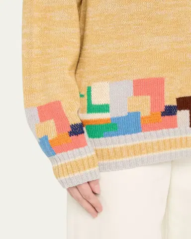 Bode Swatch Abstract Knit Sweater | Thumbnail 5 Bode Swatch Abstract Knit Sweater | Thumbnail 5