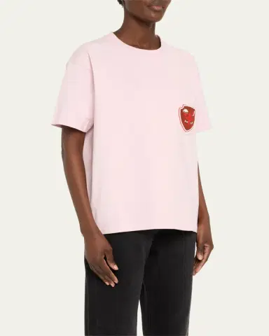 Bode Beaded Crest Pocket Tee | Thumbnail 4