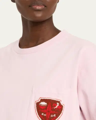 Bode Beaded Crest Pocket Tee | Thumbnail 5