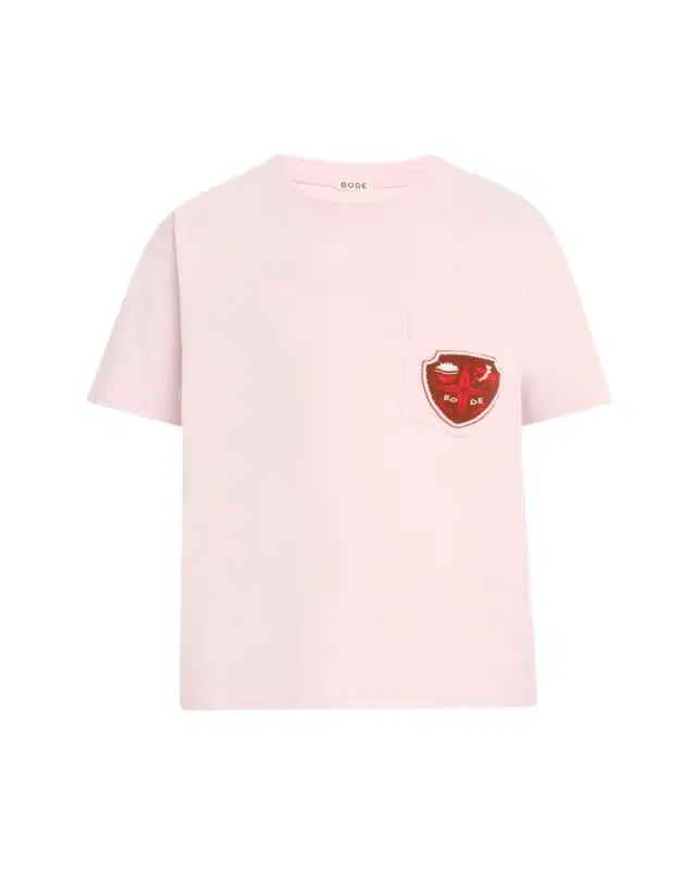 Beaded Crest Pocket Tee