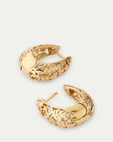 Sydney Evan Icon Wallpaper Domed Huggie Earrings | Thumbnail 3 Sydney Evan Icon Wallpaper Domed Huggie Earrings | Thumbnail 3