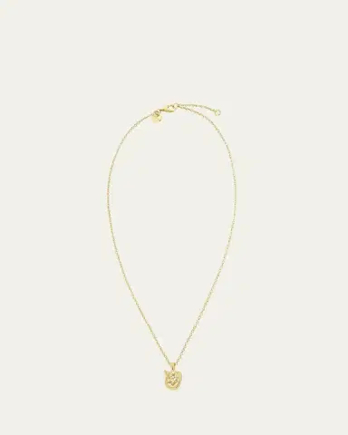 Procaccia Jewelry 18K Gold Hebrew TET Initial Necklace | Thumbnail 3