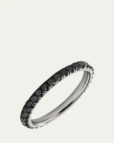 Aaryah Platinum and Black Rhodium Diamond Nero Ring | Thumbnail 2