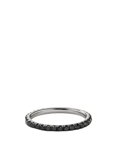 Aaryah Platinum and Black Rhodium Diamond Nero Ring | Thumbnail 1