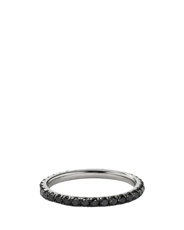 Platinum and Black Rhodium Diamond Nero Ring