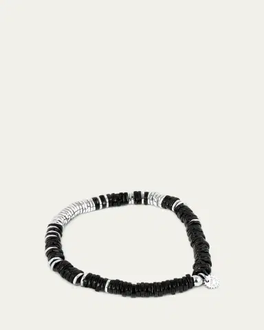 Tateossian Men's Silver and Agate Constellation Beaded Bracelet | Thumbnail 5