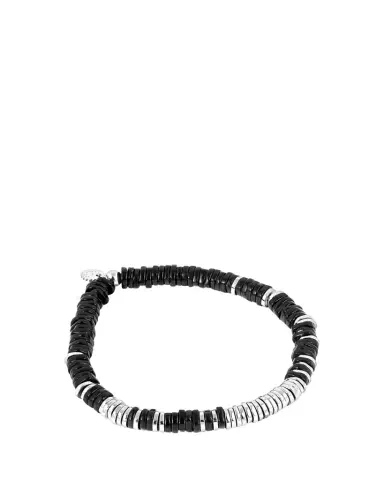 Tateossian Men's Silver and Agate Constellation Beaded Bracelet | Thumbnail 1