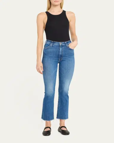Mother The Hustler Ankle Fray Jeans | Thumbnail 2 Mother The Hustler Ankle Fray Jeans | Thumbnail 2