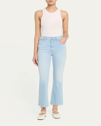 Mother The Hustler Ankle Fray Jeans | Thumbnail 6 Mother The Hustler Ankle Fray Jeans | Thumbnail 6